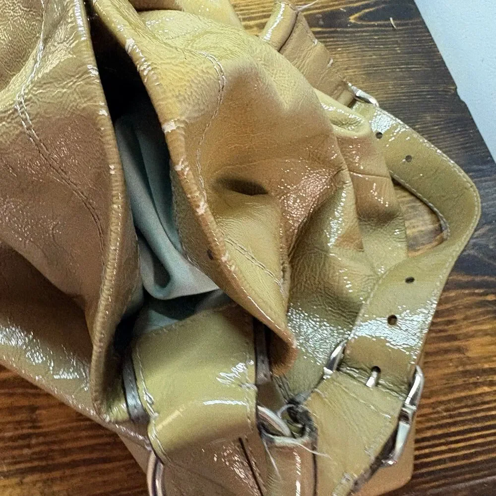 Coach Peyton Green‎ Patent Shoulder Bag